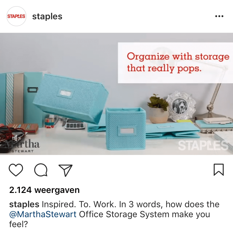 staples instagram video