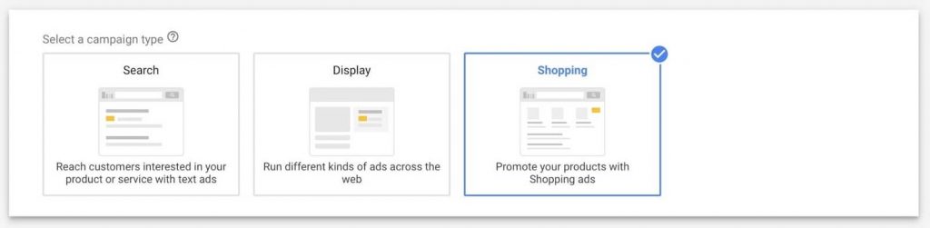 google-shopping-campagne-type